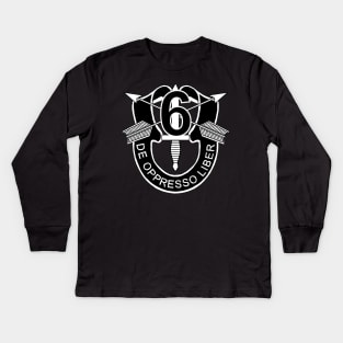 6th SF - SF DUI - No Txt Kids Long Sleeve T-Shirt